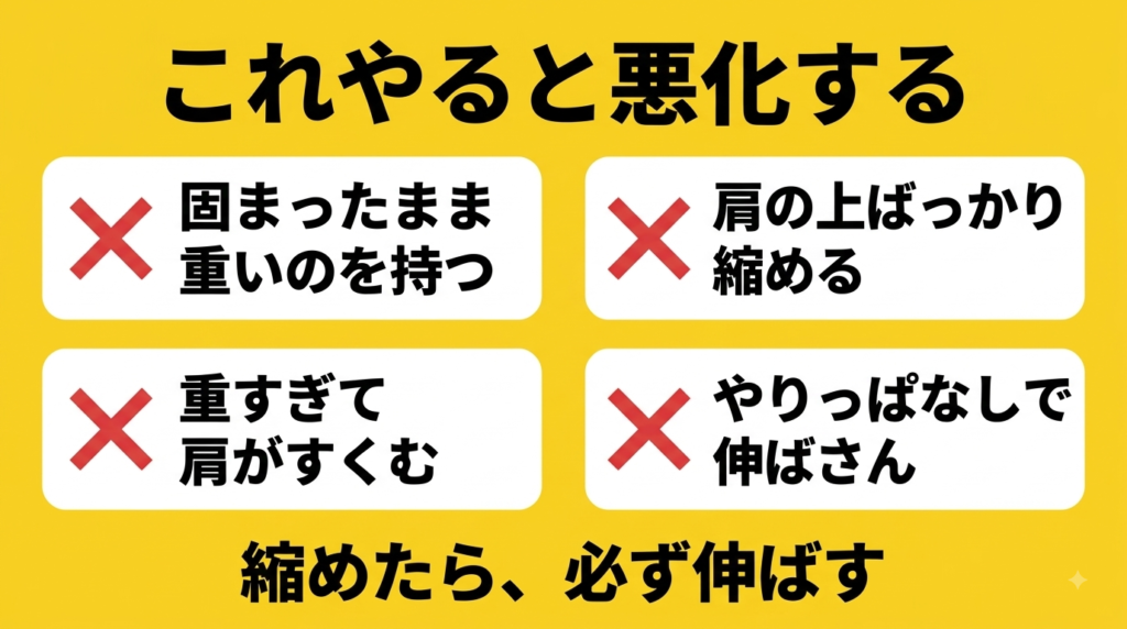 筋トレで肩こりを悪化させてしまう4つのパターン