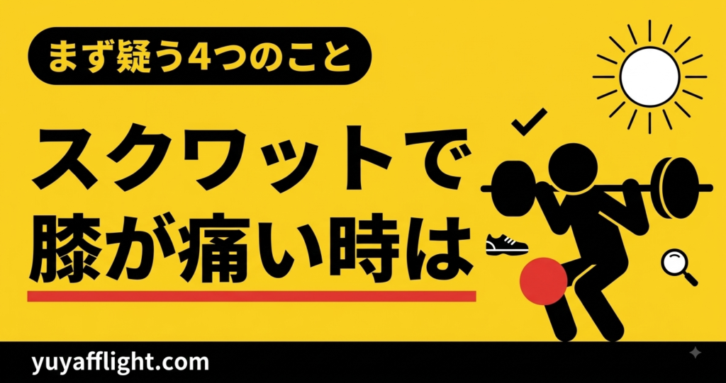 膝が痛い時に原因を切り分ける4つの順番
