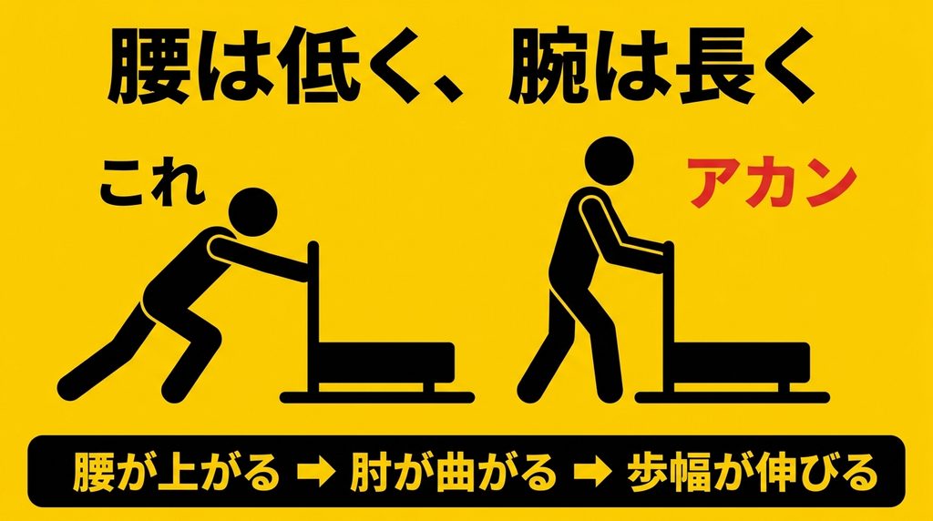 ソリプッシュの正しい姿勢と崩れた姿勢の違い