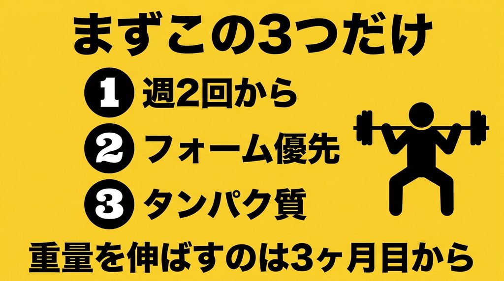 40代から筋トレを始める時の優先順位