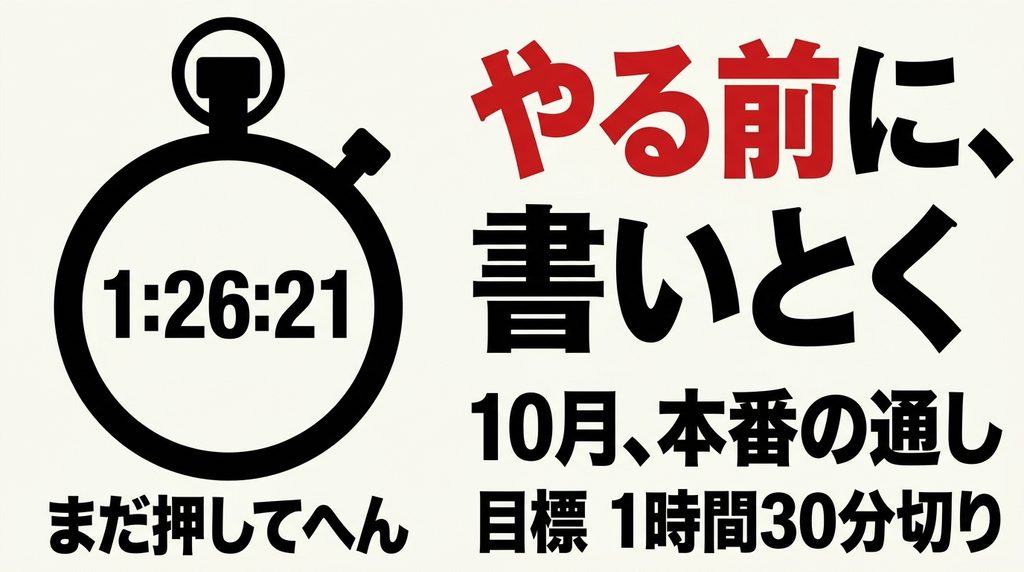 HYROX本番と提携ジムでの通し練習の条件を比べた表