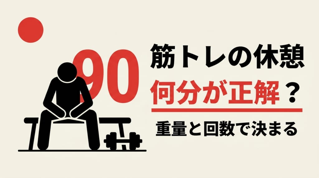 筋トレのセット間インターバルは目的別の重量と回数で決まるという解説