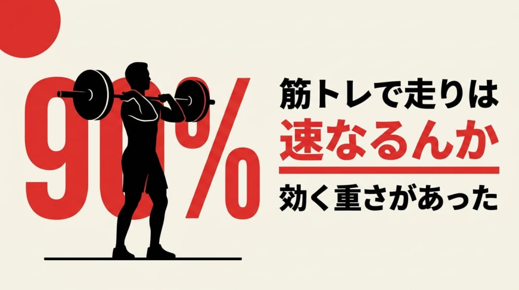 筋トレでランニングエコノミーが改善するのは1RMの90%以上という話